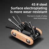 ESLNF 8 in 1 Portable Bicycle Screwdriver Repair Cycg Tool Mountain Bike Wrench Multi Tools