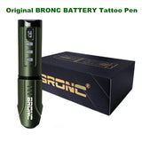 2023 Newest Original BRONC Wireless Battery Tattoo  Machine Pen Swiss Motor Strong Quiet 3.5mm Stroke  Free Shipping