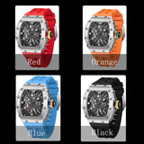 2023 PAGANI DESIGN New Men Quartz Wristwatch Hollow Out Square Stainless Steel Waterproof Clock Luxury Sapphire Watch for Men