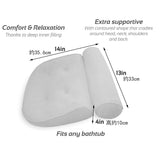 Breathable Mesh 3d Spa Bath Pillow With Suction Cup Neck And Head Support For Hot Tub Back Cushion Bathroom Accessories