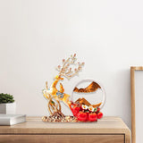 3D Deer Sculpture Moving Sand Art Picture - Decor For Office & Bookshelves