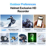 1080P HD Motorcycle Headset Helmet DVR Dashcam IP66 Waterproof Super Wide-angle Lens Q28 Wireless Camera WiFi Bluetooth