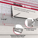 Installation Tools, 2 Pack of Fiber Cement 1-1/4-Inch Overlap Tool, Heavy Duty Steel Siding Tools