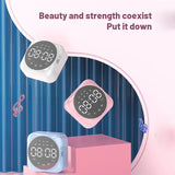 Wireless Bluetooth Speaker FM Radio Sound Desktop Alarm Clock Music Player With LED Display Support TF Card