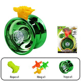 6 Colors Professional Yoyo Toy Aluminum Alloy Children Beginners Yo-Yos for Gift Yo-yo Finger Protector Accessories