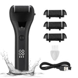 3 Gears Electric Grinder with Lights Portable Sandpaper File Heels Dead Skin Hard Cracked Pedicure Tool Foot Care