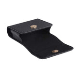 Leather Phone Case For Samsung Galaxy Z Flip 3 Folded Waist Bag Magnetic Belt Clip Holster Cover For Cell Phone