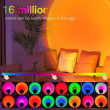 Sunset application remotely controls ground ambient light, projection background light