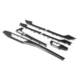 7PCS Interior Center Console Gear Shifter Instrument Door Trims for Audi A4 B9 2016 2017 2018 2019 2020 2021 LHD Carbon Fiber