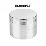 CRUSHER 40/50/63mm Dry Herb Grass Tobacco Grinder Zinc Alloy 4 Laye Manual Spice Herbal Grinders for Smoking Accessories