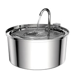 3.2L Stainless Steel Cat Dispenser With Quiet Water Pump Filter Pet Drink Feeder For Cats Dogs Drinking Fountain Bowl