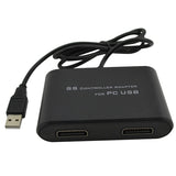For Sega Saturn SS Controller Game Pad To PC USB Adapter Dual Port