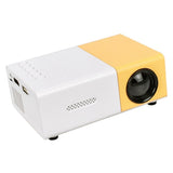 School Season Multi-Functional Classroom Mini Projector Easy Carrying With EU Plug,Yellow-White