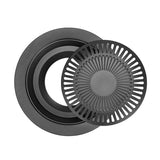 Portable Korean Barbecue Tray Outdoor Smokeless Barbecue Grill Nonstick Pan Portable Non-Stick Round Pan Cassette Oven Grill Pan