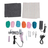 2 in 1 Carpet Tufting Tool Adjustable Handle Rug Tufting Tool 40 Stitches Per Second Carpet Weaving Machine for DIY Carft 100240V EU Plug