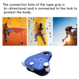 Ascender,Rock Tree Arborist Grab Self-Locking Rope Grip for Outdoor Climbing and Rescue 8-13MM,Blue