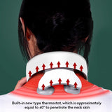 Wireless Pulse Pain Relief Electronic 4D Shiatsu Cervical Massager Hard Neck Massage Health Therapy