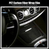 50*152cm Vinyl Wrap Carbon Fiber Sticker Auto Color Changing Film Car Styg Decals Matte Black DIY PET Cover Roll