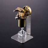 Mini Stirling Model, Full Copper Boiler Vertical Small Steam Engine Model Physical Experiment Toy Gift