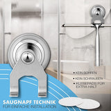 Premium Stainless Steel 25 Cm Wall Hanger No Drilling - Squeegee Shower With Replacement Lip