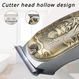 Resuxi JM-1015 with Full Metal Body, Rechargeable Electric Clipper, Professional Carving Clipper for Hair Salon