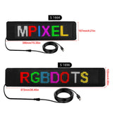 Fully New Bluetooth Name Badge DIY Programmable Scrolg Message Board Mini LED HD Text Digits Pattern AD Display