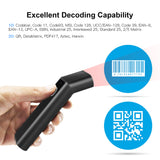3-in-1 Barcode Scanner Handheld 1D Bar Code Reader Support BT 2.4G Wireless USB Wired Connection with Charging & Scanning