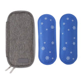 Pack Insu Coog Case with 2 Ice Pac Portable Cooler Insulation Bag for Outdoor Travel