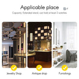 White Marble Base Watch Sier Metalrod Belt Props Bracelet Display Jewelry Lengthen Placement Stand