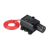 Decdeal DC12V 5W Ultra-quiet Mini Brushless Water Pump Waterproof Submersible Fountain Aquarium Circulating 280L/H Lift 300cm