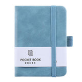 Stylish Portable Diary Notebook with Elastic Strap Bookmark Ribbon Design for Home