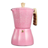 4X Latte Mocha Italian Moka Espresso Cafeteira Percolator Pot Stovetop Coffee Maker 300Ml Pink
