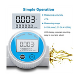 Turbine Flow Meter Waterproof Digital Fuel Flowmeter 2.37-26.41GPM for Water DieselFuel MethanolKerosene Oil (1In NPT)