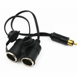 30cm 1 2 Small for Motorcycles Hella(Din) to Dual Standard Car Cigarette Lighter Adapter Cable