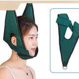 Portable Hanging Cervical Device Soft Neck Stretching Belt Pain Relief Metal Bracket Chiropractic Traction Cushion