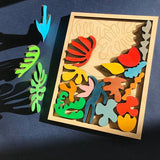 1 PCS Matisse Montessori Puzzle Wooden Toys Random Color Wood Early Educational Gift For Kids 1-3 Years Old