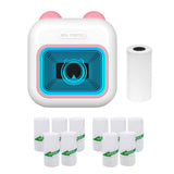 M10 Mini Pocket Thermal Instant Photo Printer 7-Color LED Light Label Maker hine BT Wireless Connect Compatible Android iOS