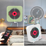 Wall mounted music with IR remote control FM portable Bluetooth speaker stereo 3.5mm CD player LED screen
