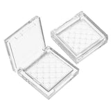 2pcs Empty Lipstick Palette Eyeshadow Palette Box Clear Plastic Diy Refillable Makeup Eyeshadow Blush Lipstick Containers