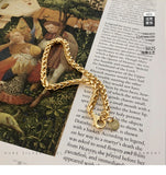 Golden chain bracelet