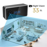 Mini WiFi Camera Clock Cam HD 1080P Surveillance Cams Night Vision Alarm Monitor Wireless Video Recorder Camcorder Home Security