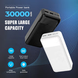 WST bank 30000mah high capacity cheap type c portable charger power ban