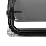 RV Window L700 H400mm with Screen Sunshade Double Layer Anti UV Push Out Window for Motorhomes Campers Acrylic Glass