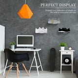6 Pack Floating Shees,White Acrylic Wall Mounted Shoe Shees,for Display Collectible Shoe&Sneaker