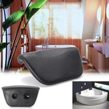 PU Black Bath Pillow Bathtub Spa Head Rest Neck Support Back Comfort Tub Holder YS-14