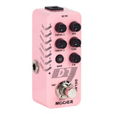 Mooer Delay Pedal Musical Guitarra Looper Pedal D7 Digital Delay Pedal 6 Customizable Digital Delay Effects with The Seventh Led