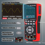 2 in1 Digital Oscilloscope Multimeter 2.8inch IPS Multimetro 48MSa/s Sampg Rate 10Mhz Bandwidth 9999 Counts True RMS