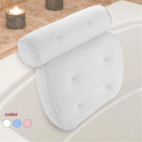 Non-Slip Cushioned Bath Tub Spa Bathtub Head Rest Pillow With Suction Cups For Neck Back Bathroom P82