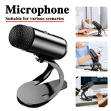 USB Wired Noise Reduction Gaming PC Microphone for Streaming Podcasts Desktop Computer Condenser Mic 2024 Gift