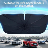Car Window Sunshade - Sunblock and Sun Shield. Windshield Cover for Inside Car Front Board.